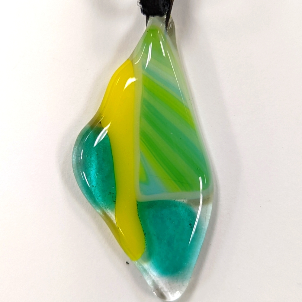 Fused glass pendant
